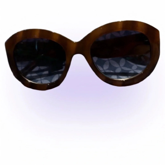 Ninewest round leopard frames chic sunglasses - Picture 13 of 13